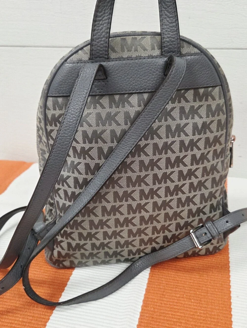 Michael Kors Abbey MK signature Logo Mini Backpack